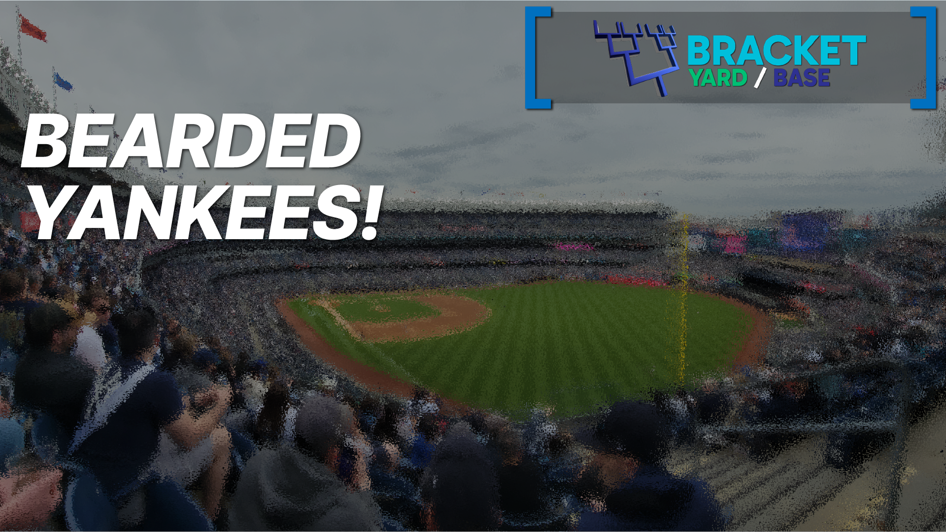 Yankees facial hair policy 2025 - blurred photo of Yankee Stadium, taken May 2024