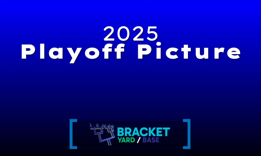 2025 MLB Playoff Picture - blue and black gradient background with Bracket Yard image