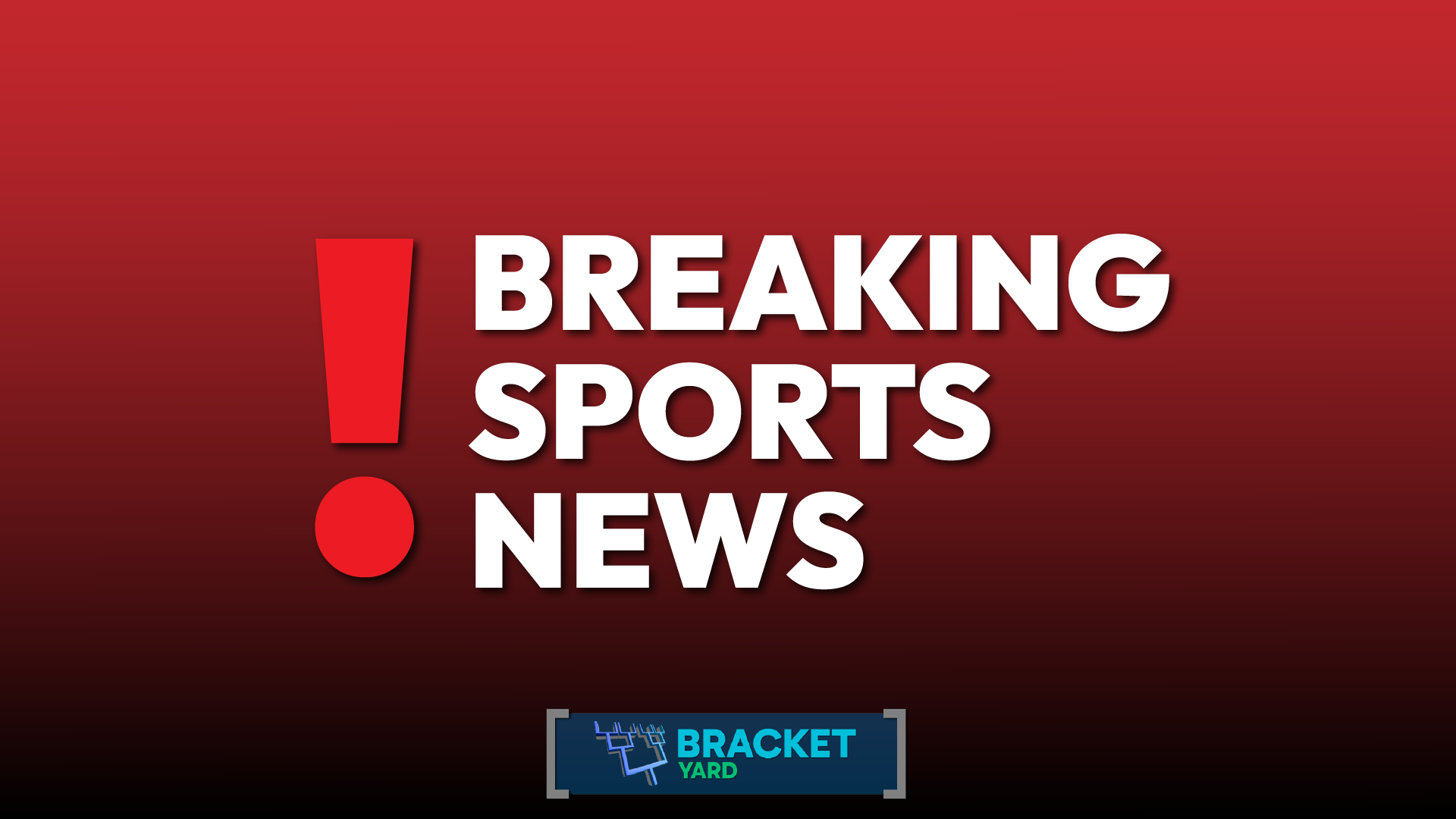 Breaking News Sports - Cowboys trade Micah Parsons - red background with white lettering and a red exclamation point